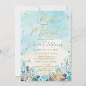 Unterhalb der Muscheln des Meeres Korallen Bat Mit Einladung (Vorderseite)