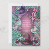 Unterhalb der Sea Baby Shower Einladungen (Rückseite)