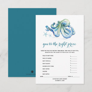 Unterhalb der Sea Baby Shower Games Einladung