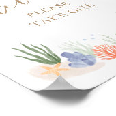 Unterhalb der Sea Baby Shower Lieblingsmarke Poster (Ecke)