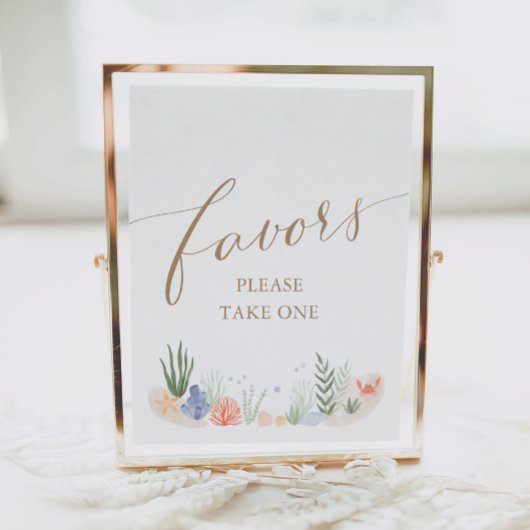 Unterhalb der Sea Baby Shower Lieblingsmarke Poster