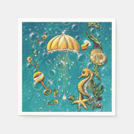 Unterhalb der Sea Baby Shower Napkins Serviette