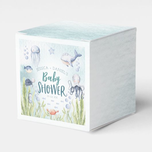 Unterhalb der Sea Ocean Baby Dusche Geschenkschachtel (Vorderseite)