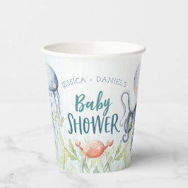 Unterhalb der Sea Ocean Baby Dusche Pappbecher
