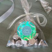 Unterhalb der Wasserspülung Runder Aufkleber