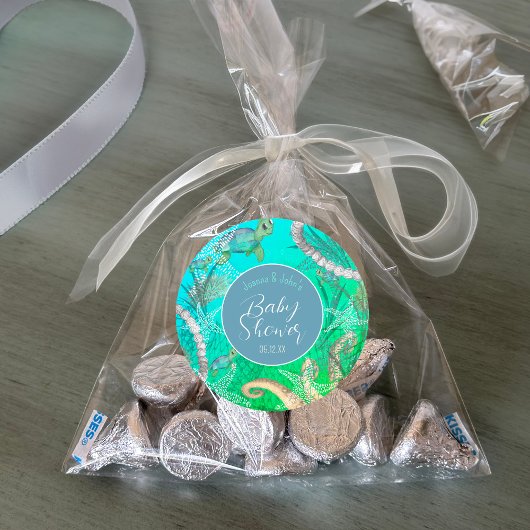 Unterhalb der Wasserspülung Runder Aufkleber