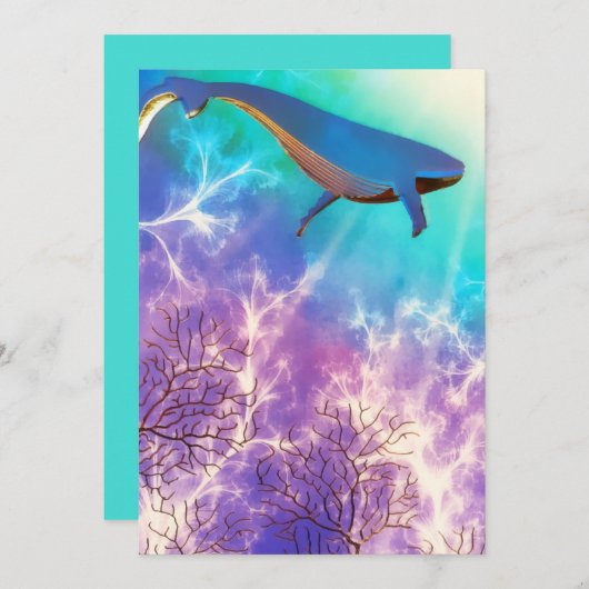 Unterhalb des Blauen Waldes im Ozean Ankündigung (Vorne/Hinten)