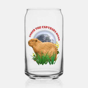 Unterhalb des Capybara Moon Funny Capybara Dosenglas
