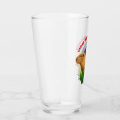 Unterhalb des Capybara Moon Funny Capybara Glas (Rechts)
