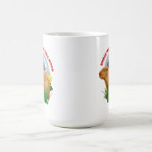 Unterhalb des Capybara Moon Funny Capybara Kaffeetasse (Mittel)
