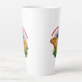Unterhalb des Capybara Moon Funny Capybara Milchtasse (Vorderseite)