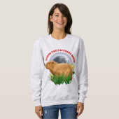Unterhalb des Capybara Moon Funny Capybara Sweatshirt (Vorne ganz)
