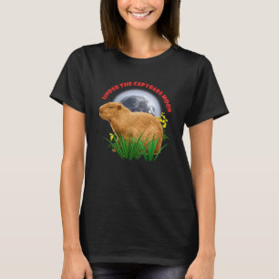 Unterhalb des Capybara Moon Funny Capybara T-Shirt