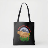 Unterhalb des Capybara Moon Funny Capybara Tasche (Vorderseite)