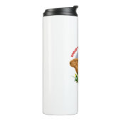 Unterhalb des Capybara Moon Funny Capybara Thermosbecher (Nach links gedreht)