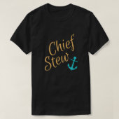 Unterhalb des Deck-Chefsteh T-Shirt (Design vorne)