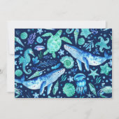 Unterhalb des Fotos des Meeresspiegels Einladung (Rückseite)