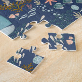 Unterhalb des Meeres - Aquarelltiere Kunst Puzzle (Seite)