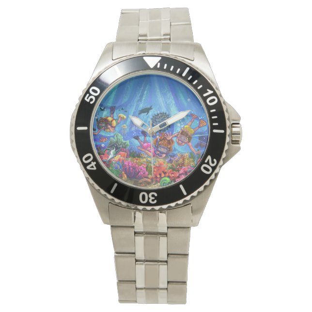 Unterhalb des Meeres Armbanduhr (Vorderseite)