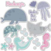 Unterhalb des Meeres Aufkleber (Vorderseite)