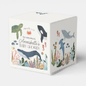 Unterhalb des Meeres-Babyduschfavoriten Geschenkschachtel (Rückseite)