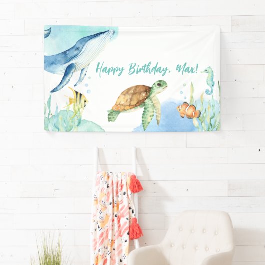 Unterhalb des Meeres Banner (Insitu)