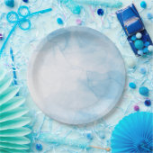 Unterhalb des Meeres | Blaues Wasser Pappteller (Party)