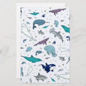 Unterhalb des Meeres Briefpapier (Vorne/Hinten)