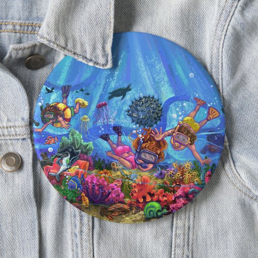 Unterhalb des Meeres Button (Beispiel)