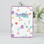 Unterhalb des Meeres Dankeskarte (Stehend Vorderseite)