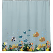 Unterhalb des Meeres Duschvorhang (Vorderseite)