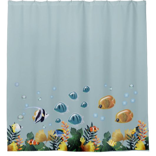 Unterhalb des Meeres Duschvorhang (Vorderseite)