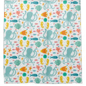 Unterhalb des Meeres Duschvorhang (Vorderseite)