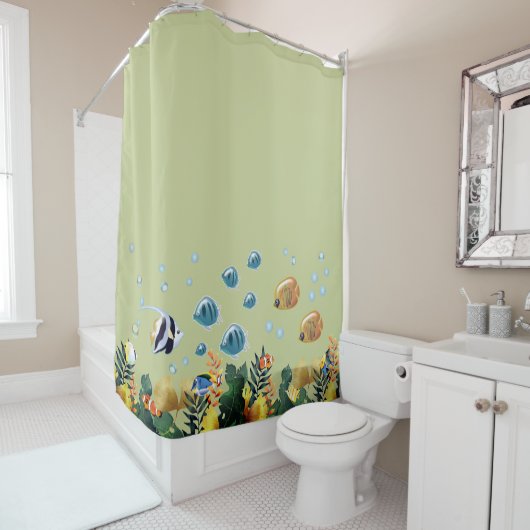 Unterhalb des Meeres Duschvorhang (Beispiel)