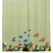 Unterhalb des Meeres Duschvorhang (Vorderseite)