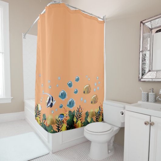 Unterhalb des Meeres Duschvorhang (Beispiel)