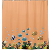 Unterhalb des Meeres Duschvorhang (Vorderseite)