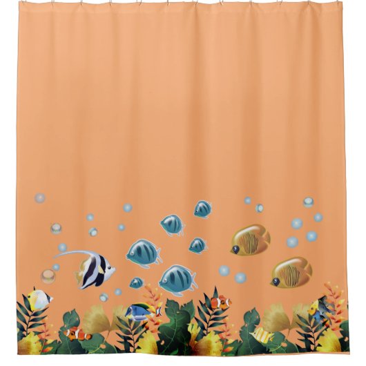 Unterhalb des Meeres Duschvorhang (Vorderseite)