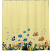 Unterhalb des Meeres Duschvorhang (Vorderseite)