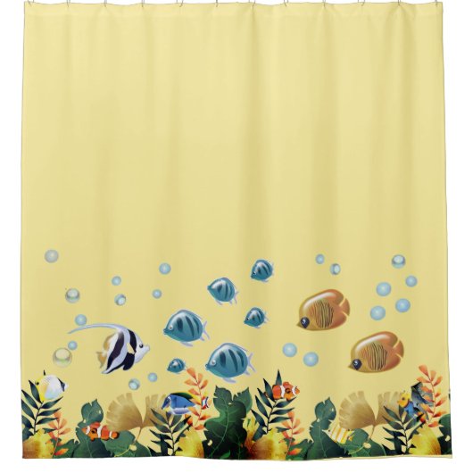 Unterhalb des Meeres Duschvorhang (Vorderseite)