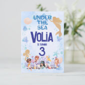 Unterhalb des Meeres Einladung (Stehend Vorderseite)