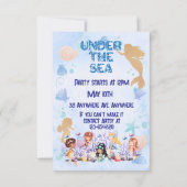 Unterhalb des Meeres Einladung (Rückseite)