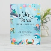 Unterhalb des Meeres Einladung (Stehend Vorderseite)
