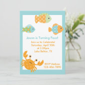 Unterhalb des Meeres Einladung (Stehend Vorderseite)