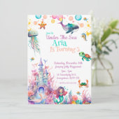 Unterhalb des Meeres Einladung (Stehend Vorderseite)