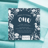 Unterhalb des Meeres | Einladung zum ersten Geburt