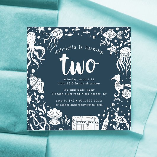 Unterhalb des Meeres | Einladung zur zweiten Gebur