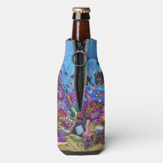 Unterhalb des Meeres Flaschenkühler (Flasche Rückseite)