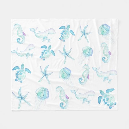 Unterhalb des Meeres Fleecedecke (Vorderseite (Horizontal))