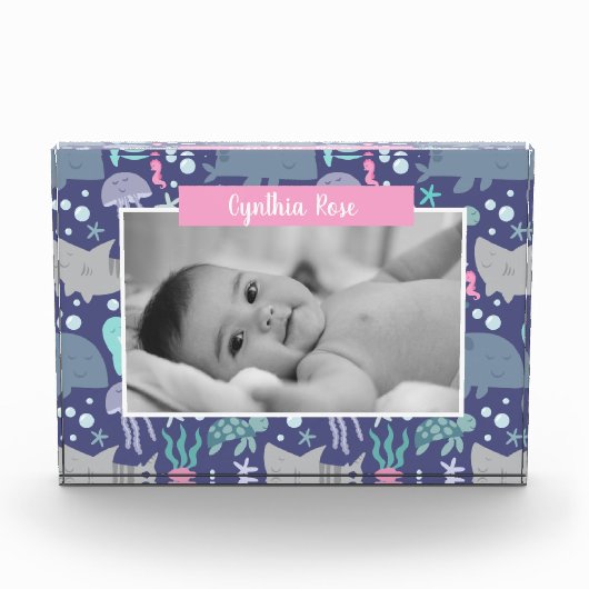 Unterhalb des Meeres Fotoblock (Vorderseite)